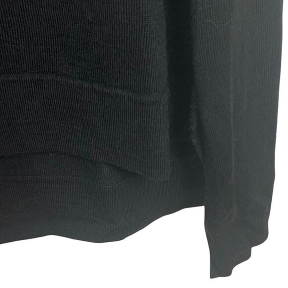 NWT EILEEN FISHER Merino Wool Black Turtleneck K/L - Picture 6 of 8